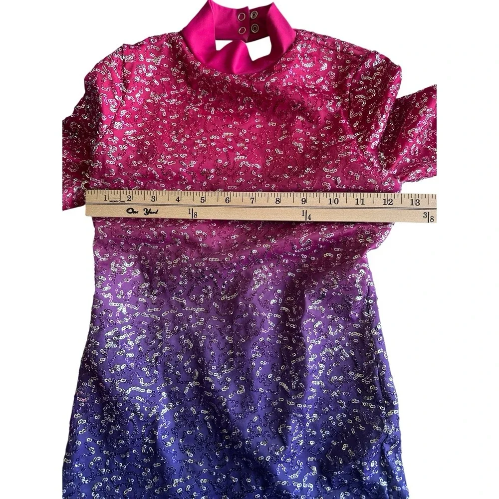 Weissman Showtime Chained To The Rhythm Lipstick Size MC Dance Costume Excellent